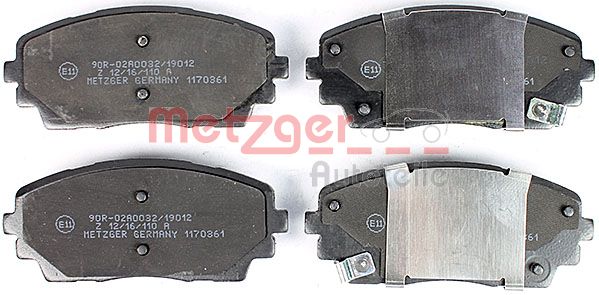 METZGER 1170361 Bremsbelagsatz, Scheibenbremse